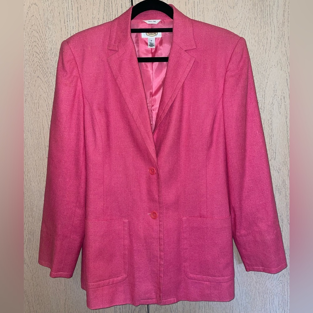Pink Linen Blazer